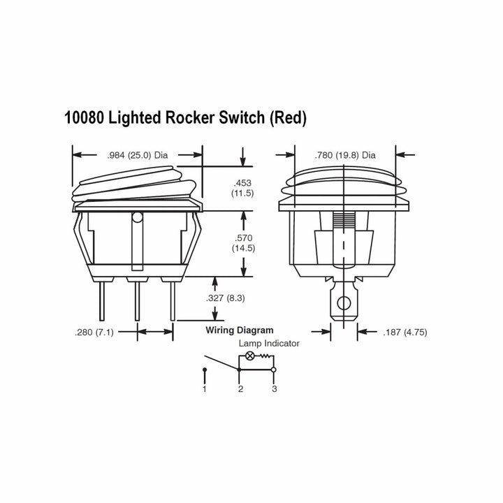 Lighted Rocker Switch