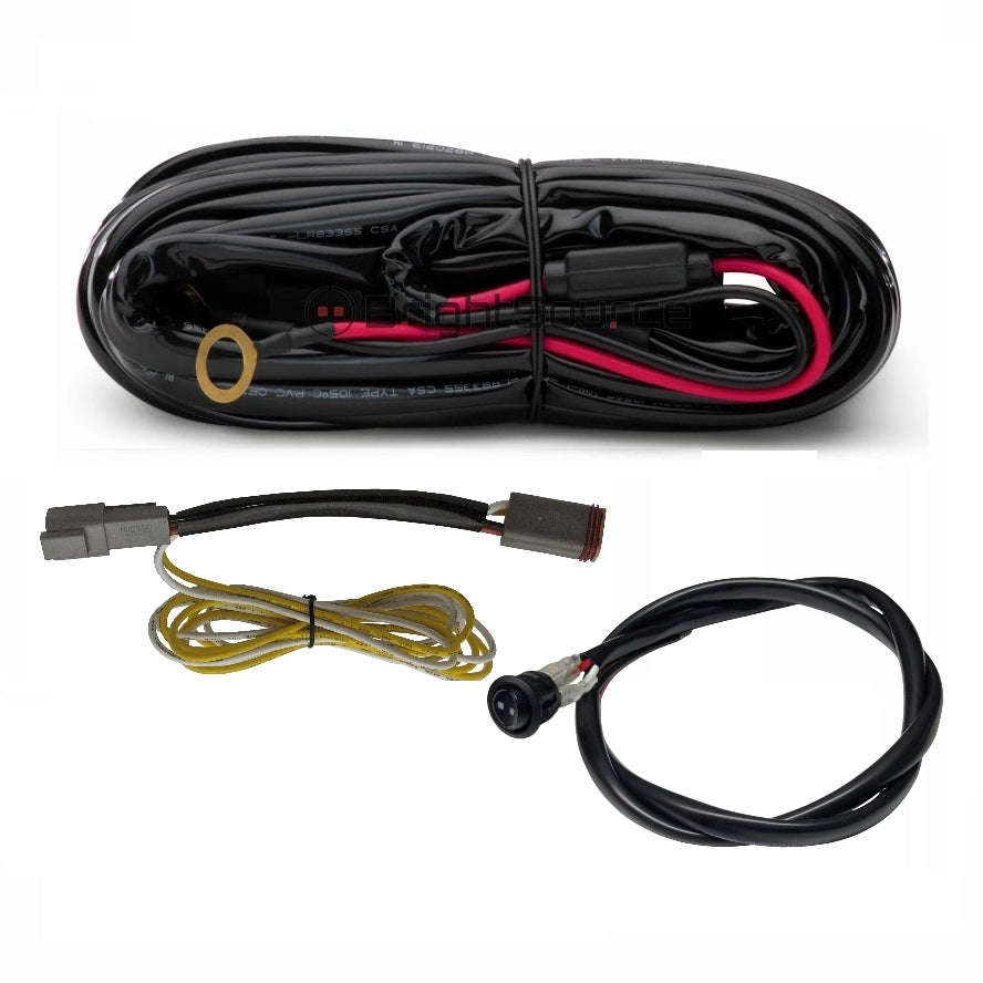 30A Wiring harness for single lamp w/dual position light
