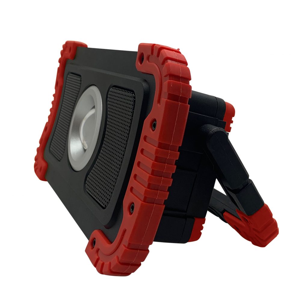 Portable Work Light with Bluetooth Speakers