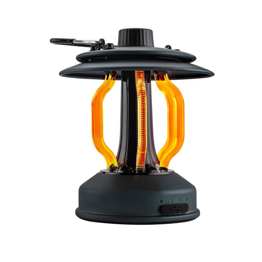 Camping Lantern - White/Amber, Adjustable