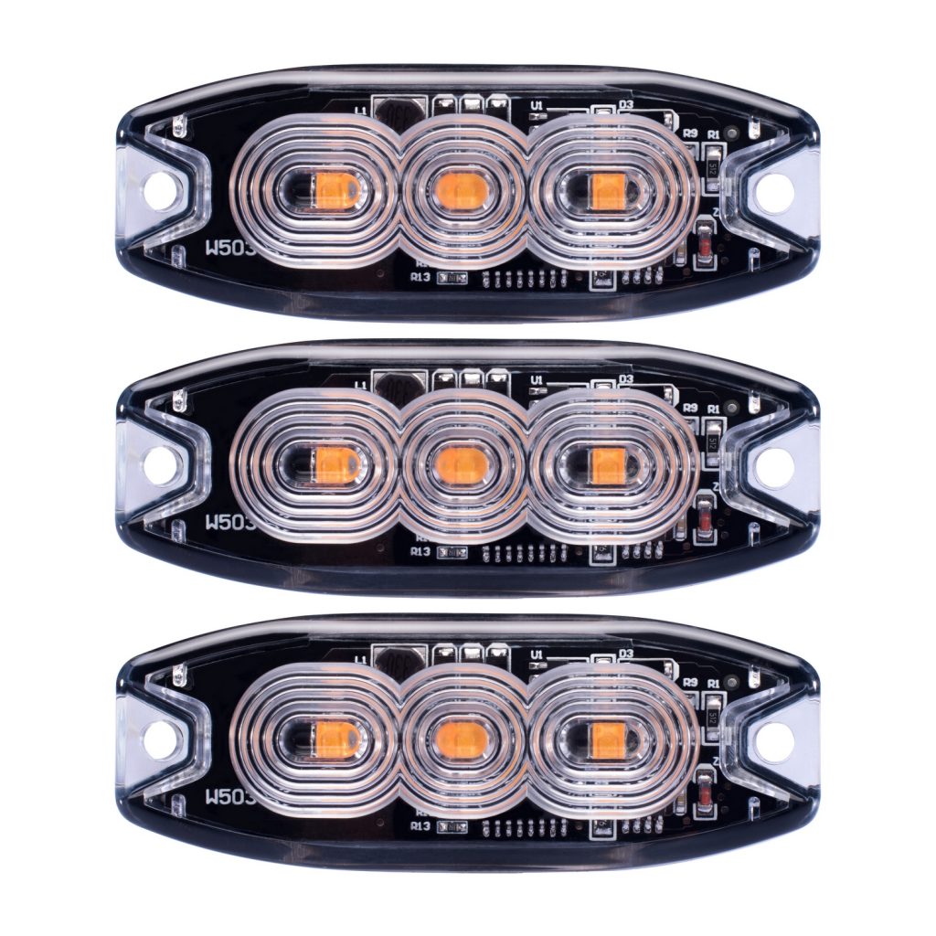 3 LED Warning/Marker Light Amber