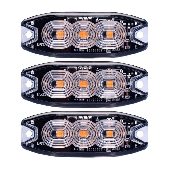 3 LED Warning/Marker Light Amber