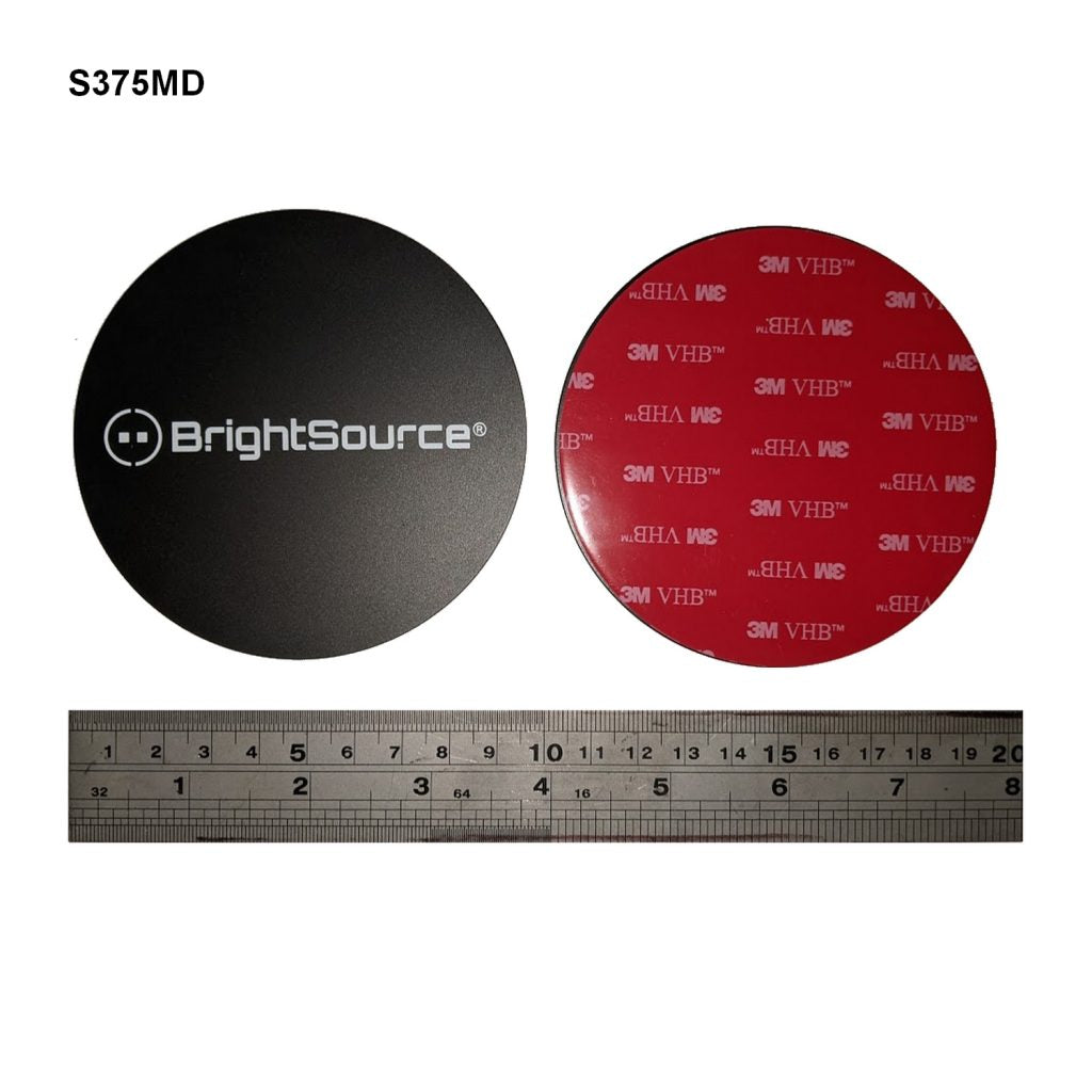 Self-Adhesive Metal Disc for Magnetic Applications on Aluminum or Fibreglass Truck Cabs - 95mm (3.75")