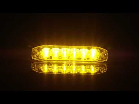 3 LED Warning/Marker Light Amber