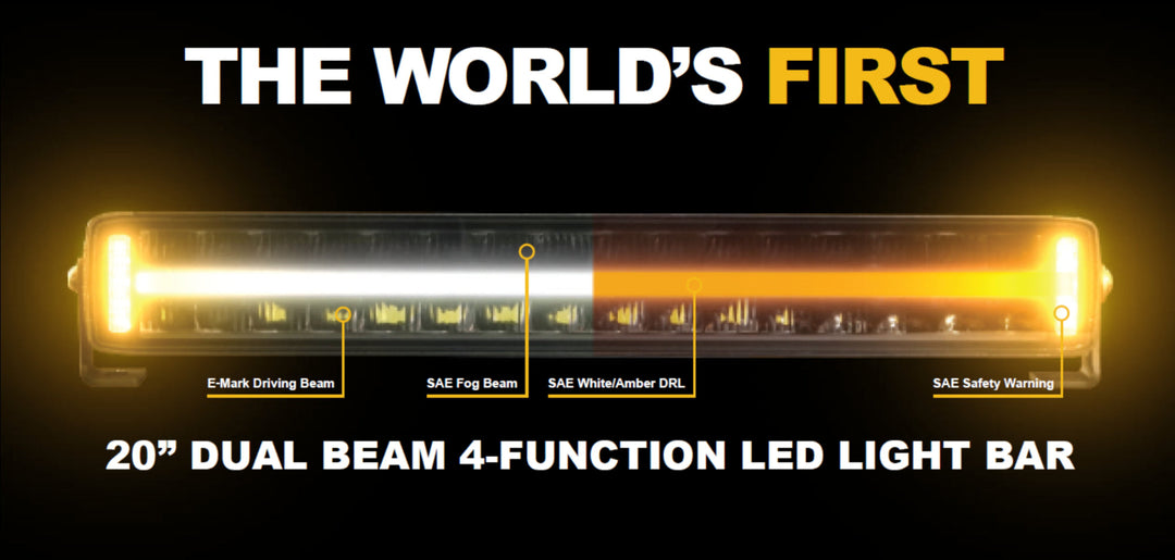 The World's First Dual Beam 4-function LED light Bar