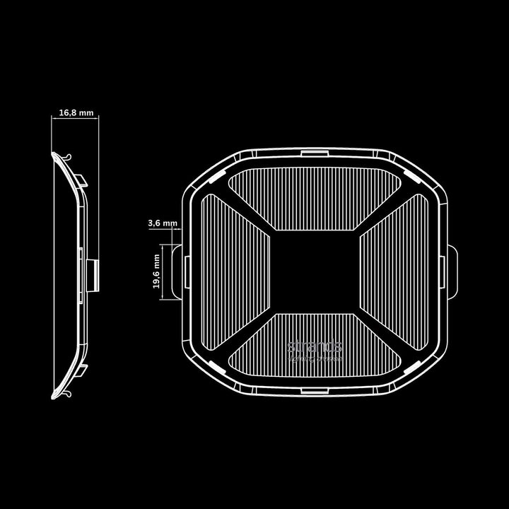 SIBERIA X COVER CLEAR FLOOD LENS 4″ (SINGLE)