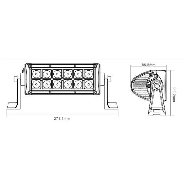 (Open Box) 'E' Code Double Row #72006E 6"