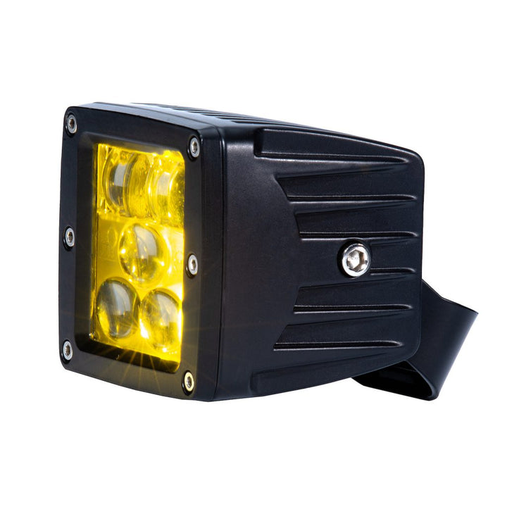 (Open Box) 3" Cube Light Kit, Yellow Fog Pattern, SAE/DOT Compliant