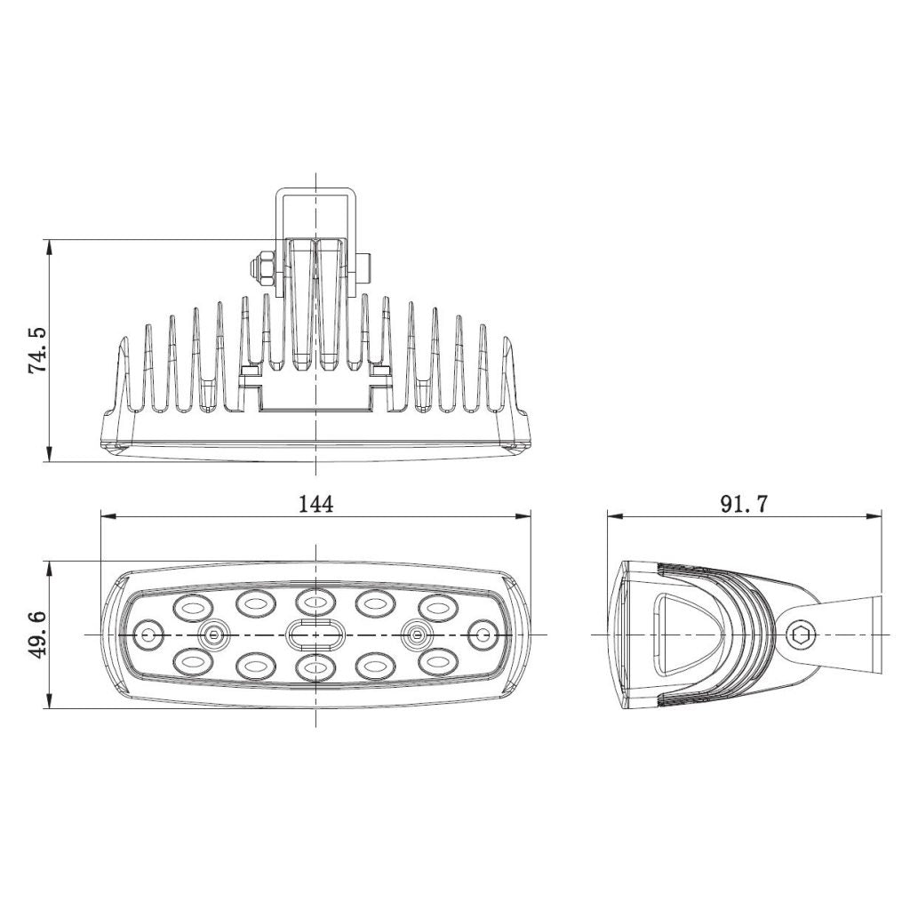 (Open Box) 6" Reverse/Work Light Kit (includes 2 Lights)