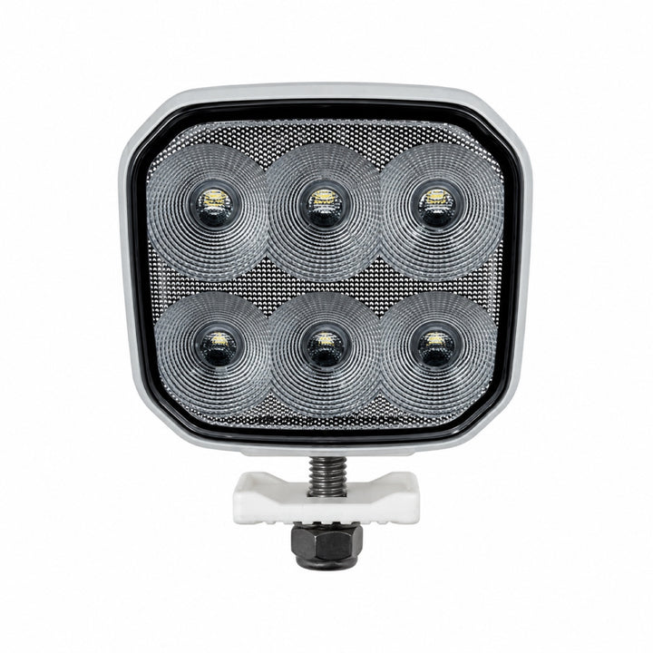 3.3" Square Work Light, White Thermoplastic Housing