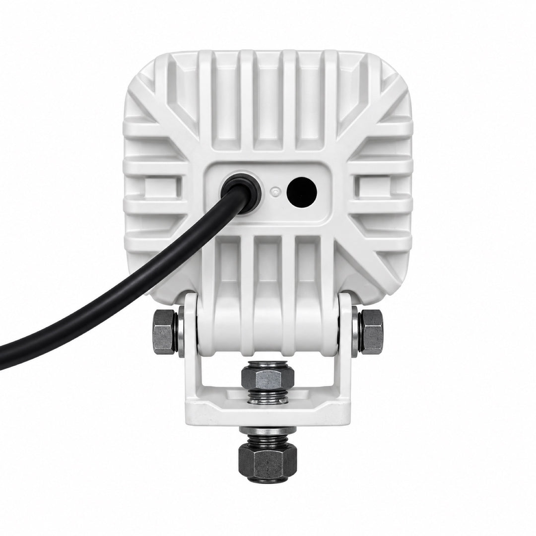 3.3" Square Work Light, White Thermoplastic Housing