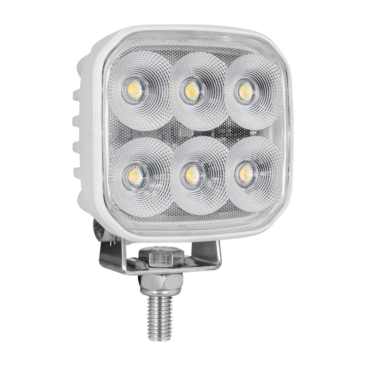 3.3" Square Work Light, White Thermoplastic Housing