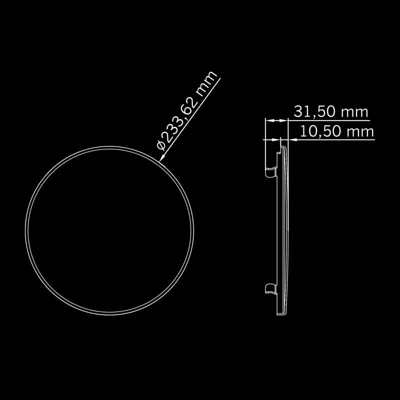 9" SIBERIA XP YELLOW LENS COVER (SINGLE)