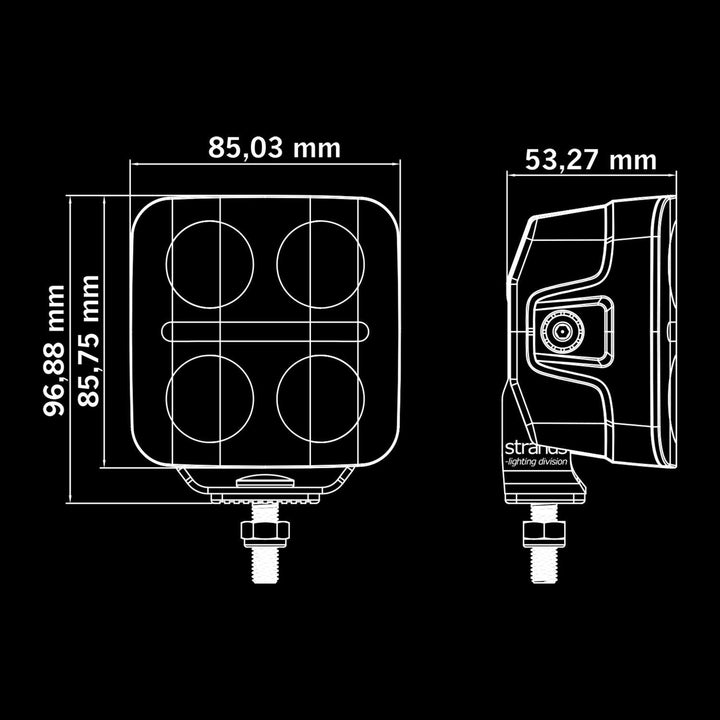 3" Nuuk D-Line QBA Driving Light