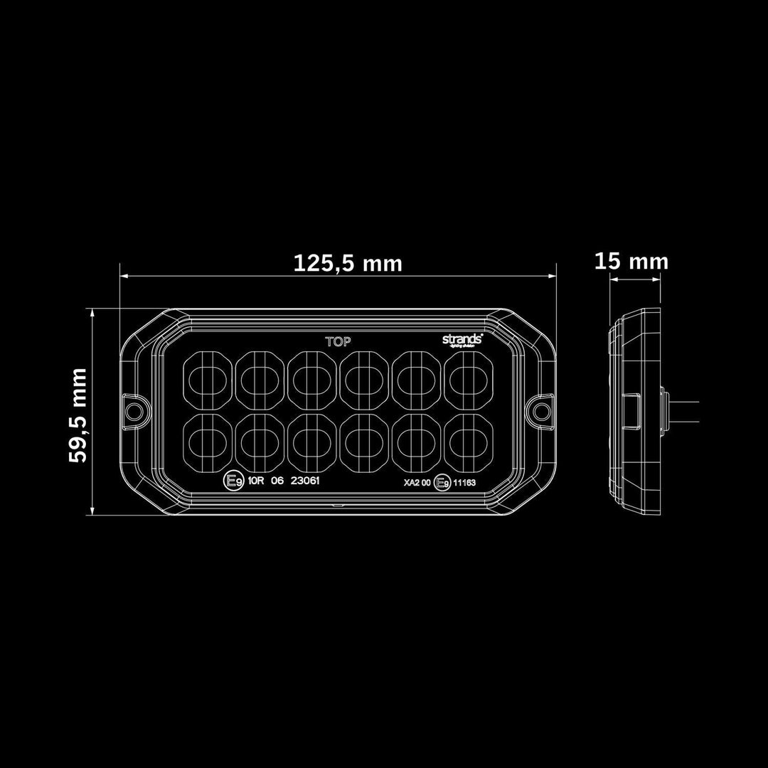 Dark Knight Strobe DUO White/Amber