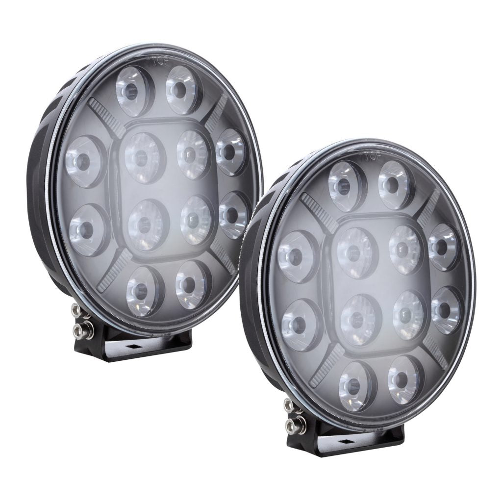 9" Titanium E-Marked Driving Light Kit