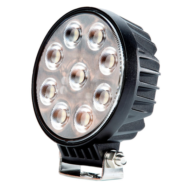 4" Round Work Light, Flood Pattern, Bezeless Lens Design, 36W