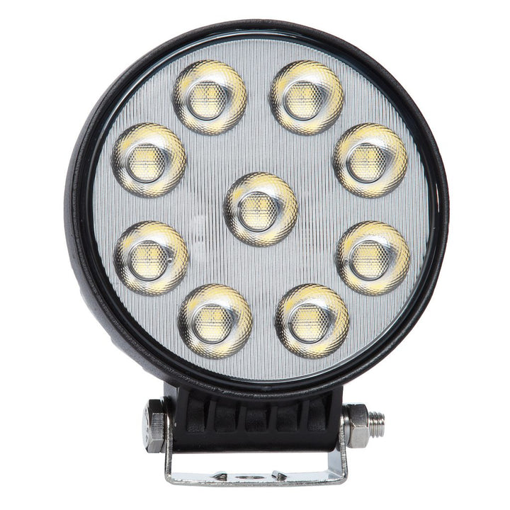4" Round Work Light, Flood Pattern, Bezeless Lens Design, 36W