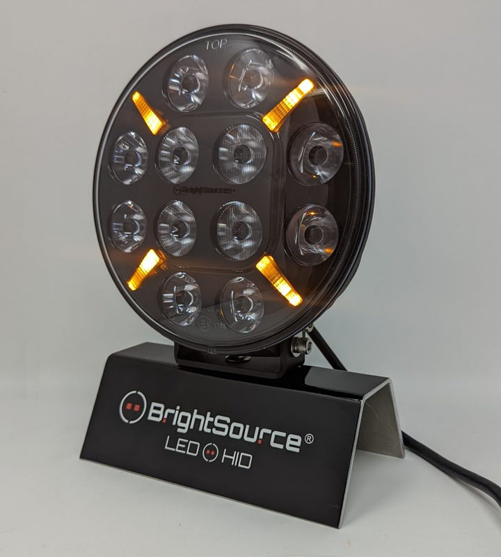 7" Titanium Driving Light with Amber/White Position