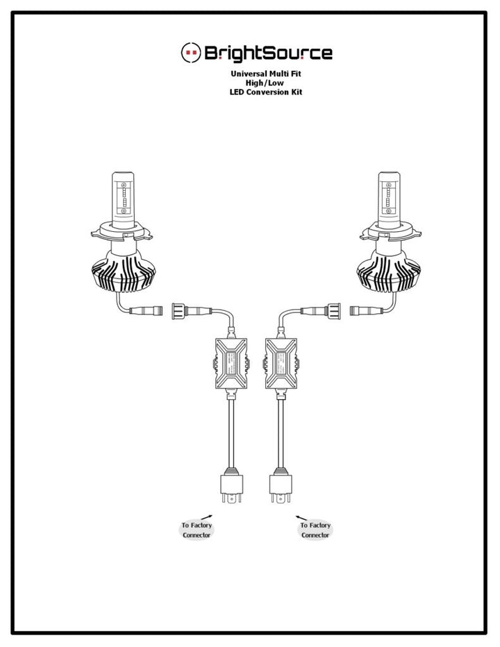 9004 ML-7 LED Bulbs Twin Pack #74904ML