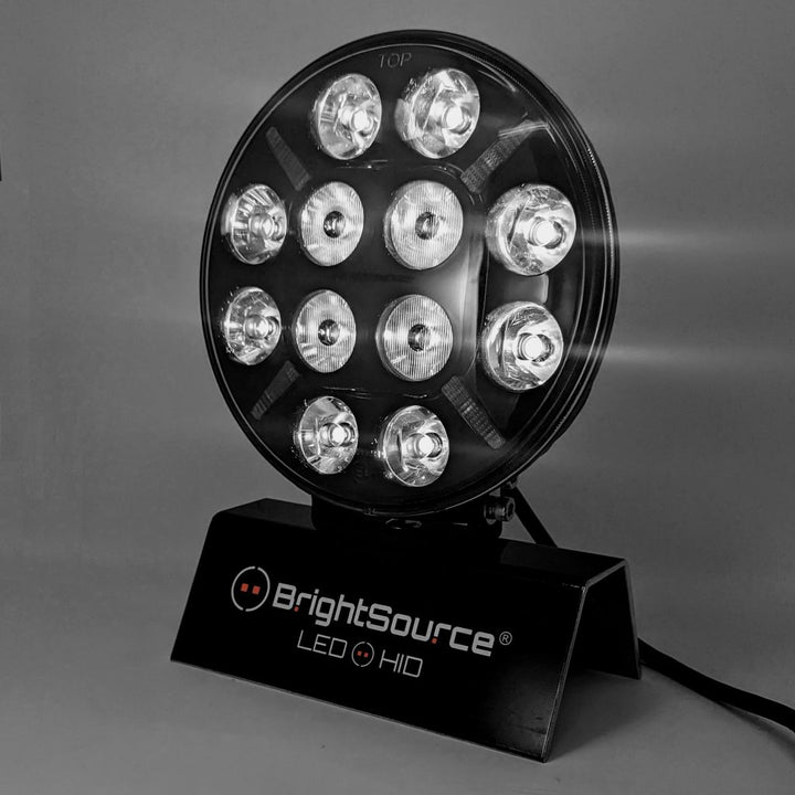 7" Titanium Driving Light with Amber/White Position