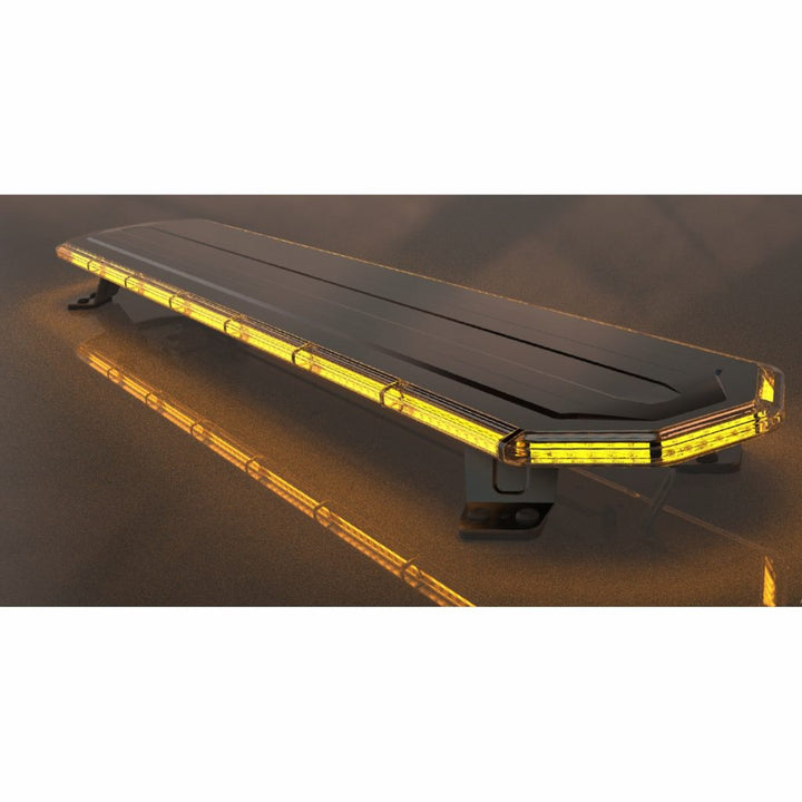 Super Slim Amber Safety Warning Bar, 6 Lengths, 14 Flash Patterns