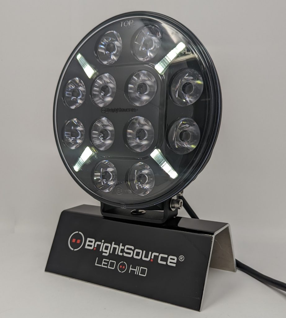 7" Titanium Driving Light with Amber/White Position