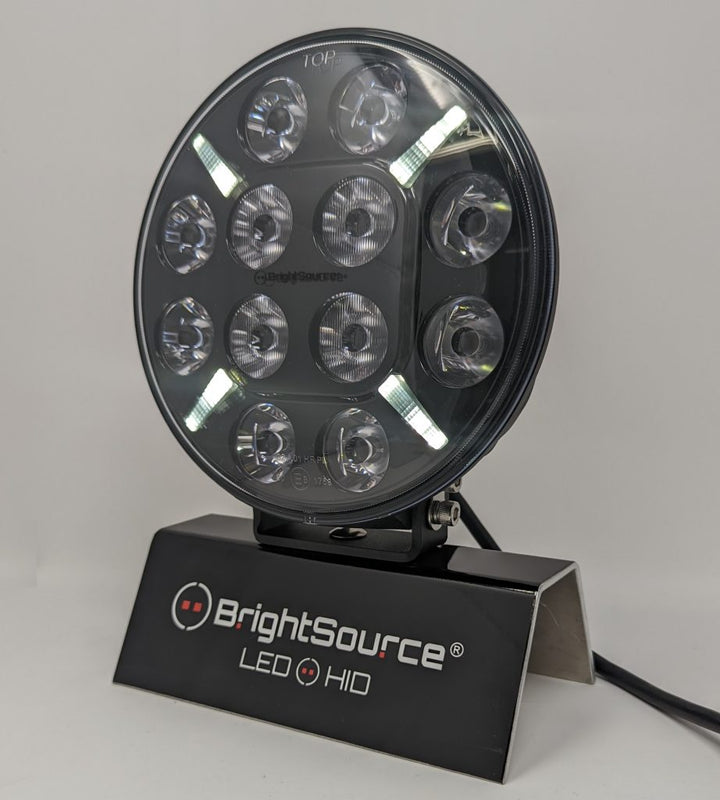7" Titanium Driving Light with Amber/White Position